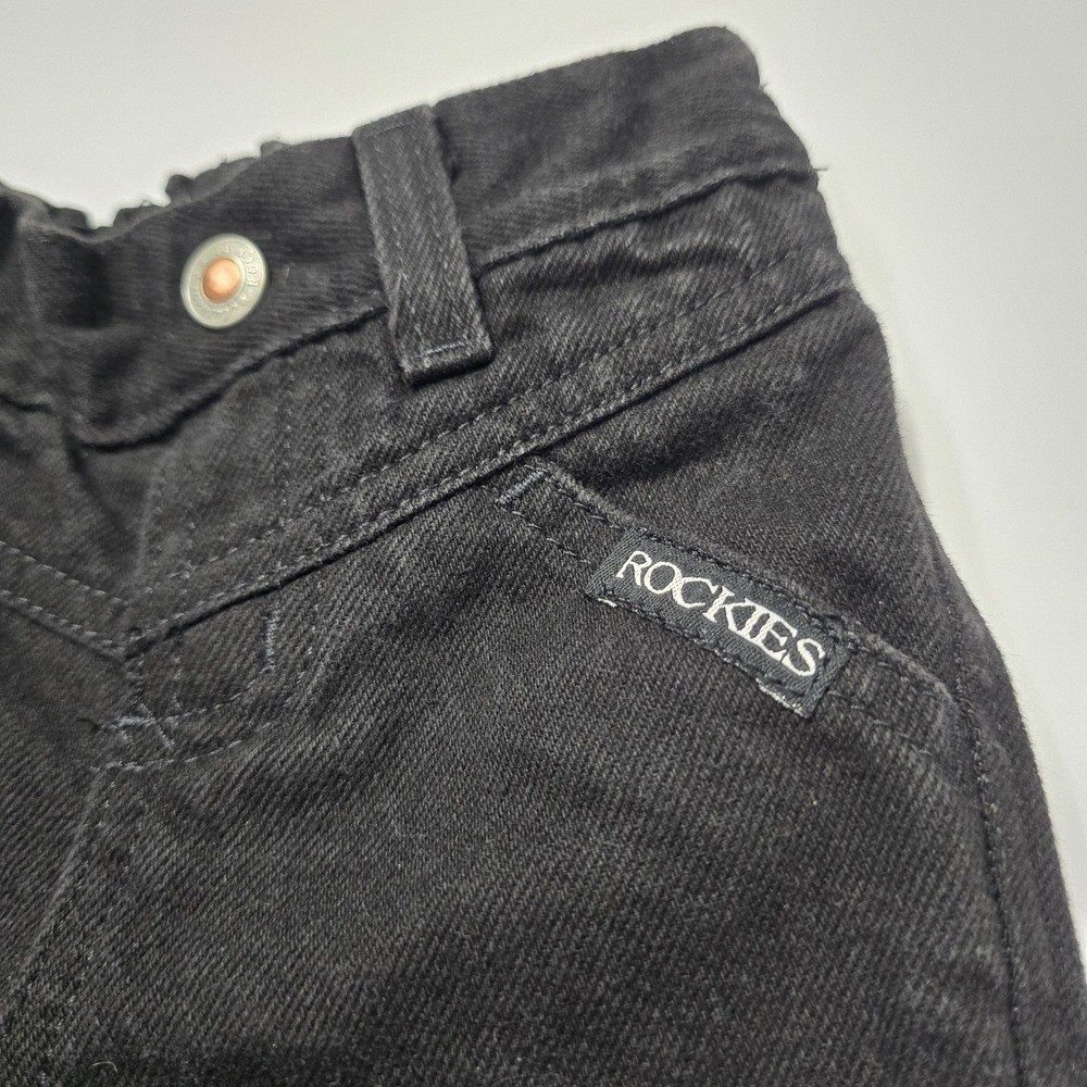 Authentic Rockies Jeanswear Kids Rare Black 12 Vintage Western - Picture 2 of 10